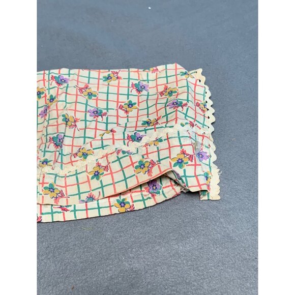 Vintage Floral Womens Bonnet with Buttons & Ric-Rac Trim - Picture 5 of 9